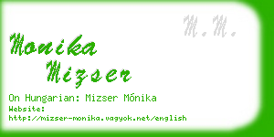 monika mizser business card