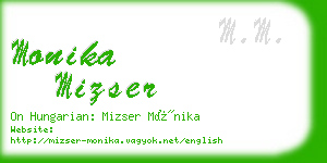 monika mizser business card